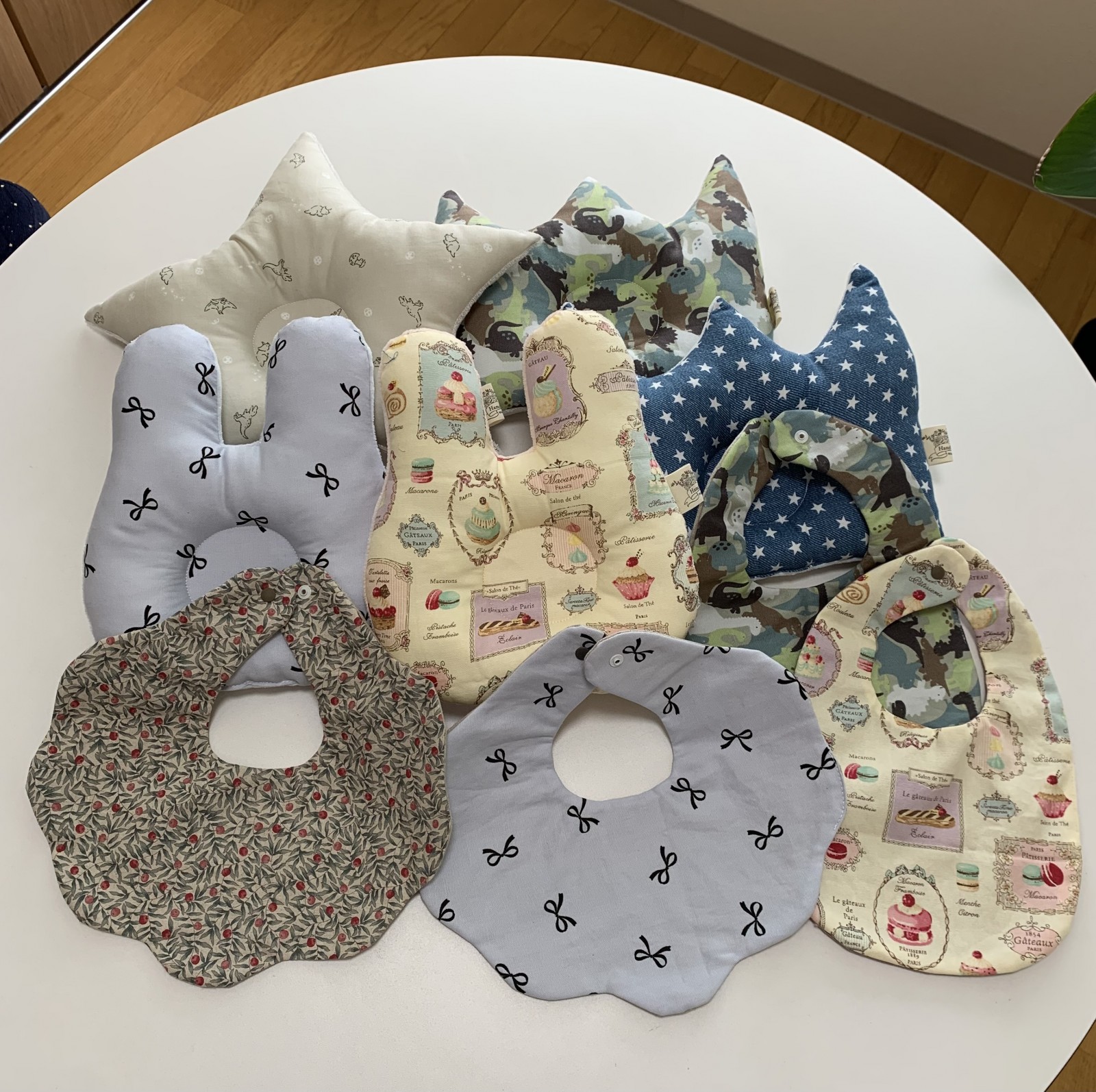 ベビーのスタイと枕作ってみました